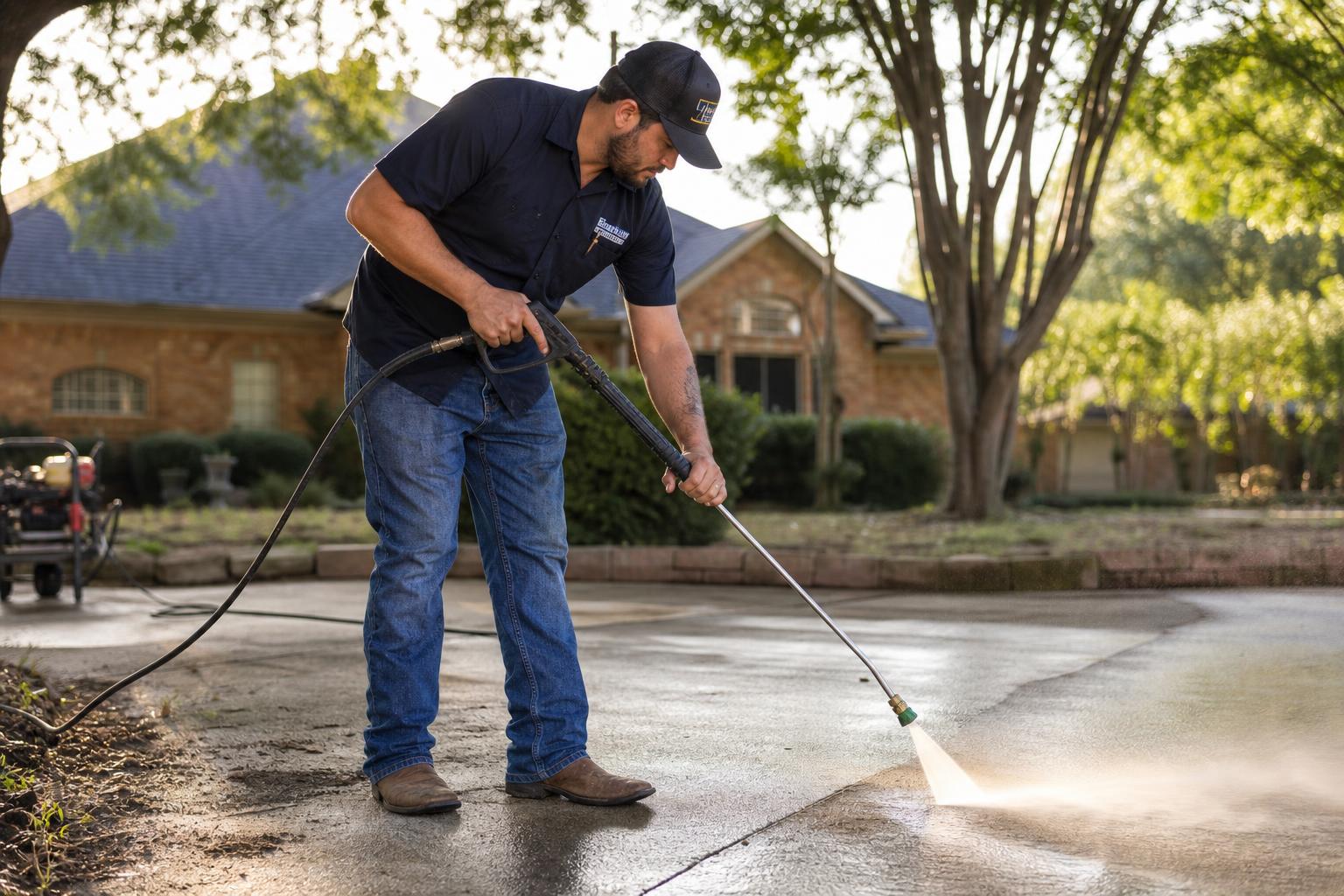 Tuscan Property Pros crew working on a Texas property
