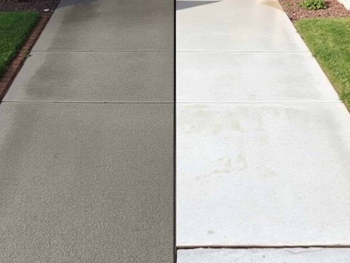 Driveway pressure washing in Richardson, TX