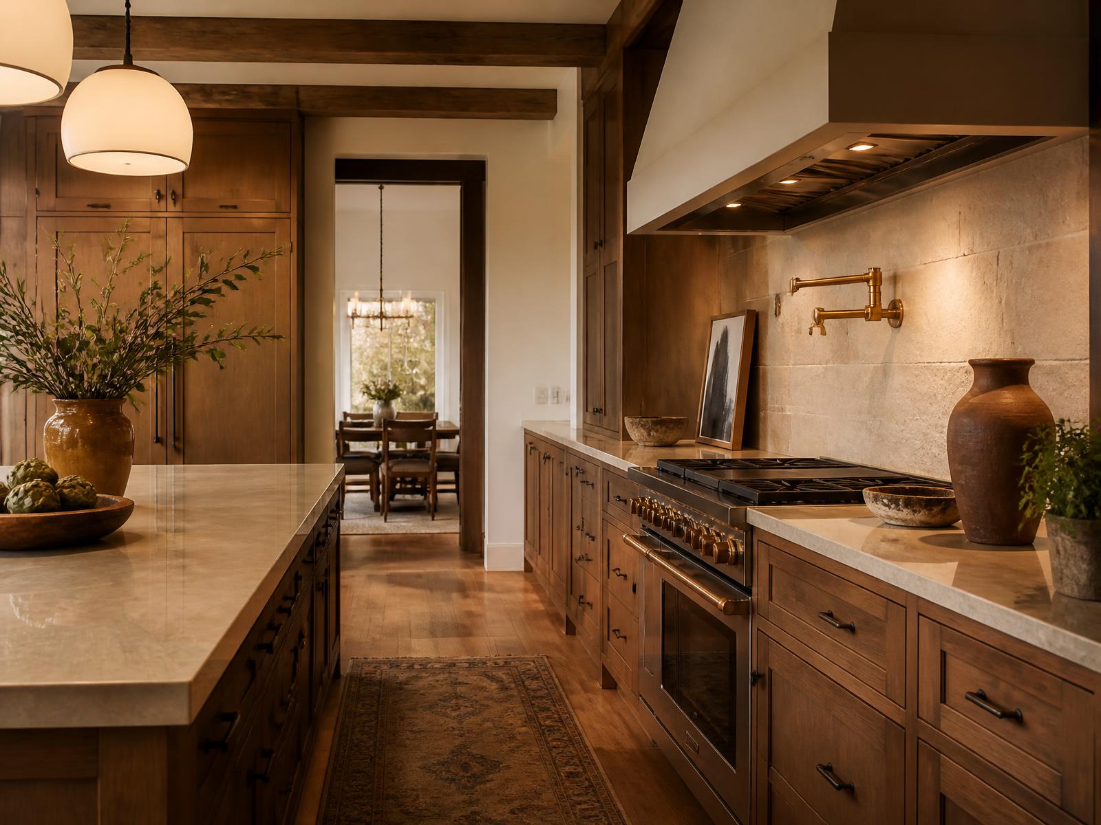 Remodeled Tuscan-style kitchen in a Dallas area home